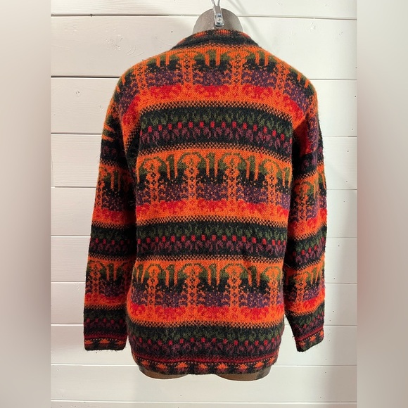 🧡ARCOHI’S – Cardigan en alpaga à motifs – Taille L (voir mesures) - Picture 7 of 10